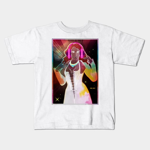 Happy Pride Disco Babe Kids T-Shirt by mark-chaney